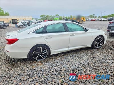 Trzecie zdjęcie samochodu z tyłu: 2022 HONDA ACCORD SPORT SE VIN:1HGCV1F48NA011555 - miniatura