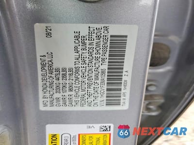 Zdjęcie 12 z 12 samochodu: 2021 HONDA ACCORD SPORT VIN:1HGCV1F33MA105865 - miniatura