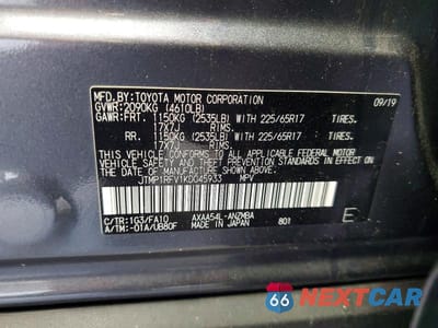 Zdjęcie 14 z 14 samochodu: 2019 TOYOTA RAV4 XLE VIN:JTMP1RFV1KD045933 - miniatura