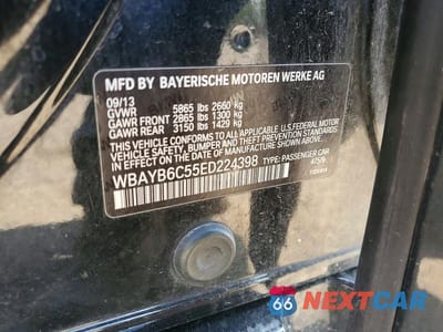 Zdjęcie 12 z 12 samochodu: 2014 BMW 750 VIN:WBAYB6C55ED224398 - miniatura