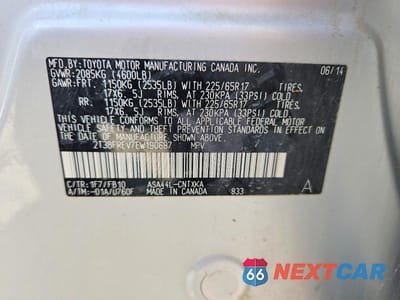 Zdjęcie 14 z 14 samochodu: 2014 TOYOTA RAV4 LE VIN:2T3BFREV7EW190687 - miniatura