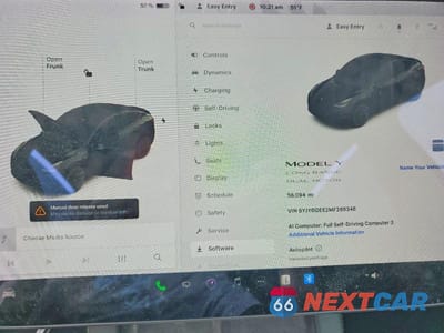 Zdjęcie 9 z 12 samochodu: 2021 TESLA MODEL Y VIN:5YJYGDEE2MF266346 - miniatura