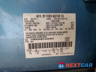 Zdjęcie 13 z 13 samochodu: 2020 FORD EXPLORER VIN:1FM5K8AB2LGA64630 - miniatura