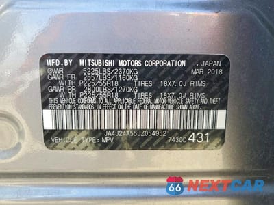 Zdjęcie 14 z 14 samochodu: 2018 MITSUBISHI OUTLANDER SE VIN:JA4J24A55JZ054952 - miniatura