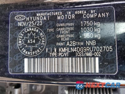 Zdjęcie 12 z 12 samochodu: 2024 HYUNDAI ELANTRA LUXURY VIN:KMHLN4DG9RU702705 - miniatura
