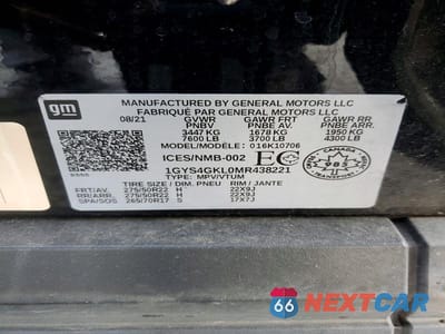Zdjęcie 14 z 14 samochodu: 2021 CADILLAC ESCALADE SPORT PLATINUM VIN:1GYS4GKL0MR438221 - miniatura