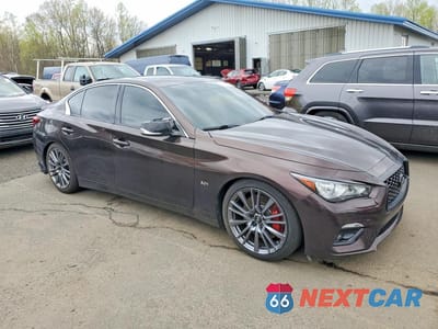 Czwarte zdjęcie samochodu z boku: 2018 INFINITI Q50 3.0T LUXE VIN:JN1EV7AR9JM431379 - miniatura