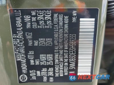 Zdjęcie 13 z 13 samochodu: 2025 HYUNDAI TUCSON SEL VIN:5NMJB3DE5SH589233 - miniatura