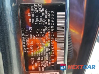 Zdjęcie 14 z 14 samochodu: 2023 KIA SPORTAGE X-PRO VIN:5XYK7CAF2PG029660 - miniatura