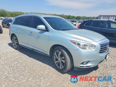 Czwarte zdjęcie samochodu z boku: 2013 INFINITI JX35 BASE VIN:5N1AL0MM2DC323734 - miniatura