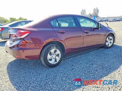 Trzecie zdjęcie samochodu z tyłu: 2013 HONDA CIVIC LX VIN:19XFB2F50DE061560 - miniatura