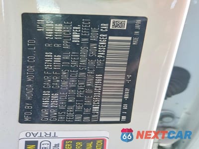 Zdjęcie 13 z 13 samochodu: 2018 HONDA CLARITY TOURING VIN:JHMZC5F33JC019606 - miniatura