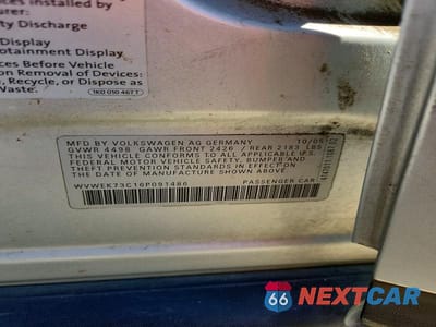 Zdjęcie 12 z 12 samochodu: 2006 VOLKSWAGEN PASSAT 2.0T LUXURY VIN:WVWEK73C16P091486 - miniatura