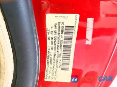 Zdjęcie 12 z 12 samochodu: 2007 VOLKSWAGEN NEW BEETLE CONVERTIBLE OPTION PACKAGE 1 VIN:3VWRF31Y37M423655 - miniatura