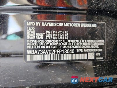 Zdjęcie 12 z 12 samochodu: 2023 BMW 430XI GRAN COUPE VIN:WBA73AV02PFP13040 - miniatura