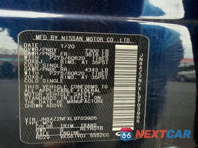 Zdjęcie 14 z 14 samochodu: 2020 INFINITI QX80 LUXE VIN:JN8AZ2NFXL9703905 - miniatura