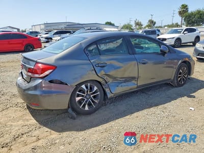 Trzecie zdjęcie samochodu z tyłu: 2013 HONDA CIVIC EX VIN:19XFB2F83DE261908 - miniatura