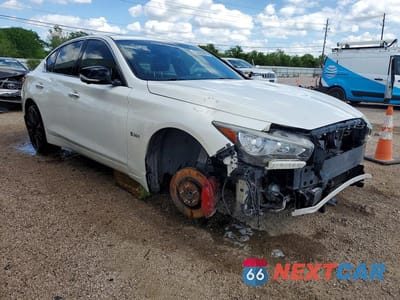Czwarte zdjęcie samochodu z boku: 2019 INFINITI Q50 RED SPORT 400 VIN:JN1FV7AP2KM760137 - miniatura