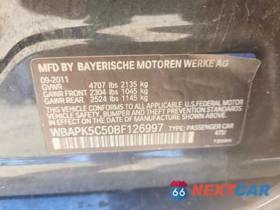 Zdjęcie 12 z 12 samochodu: 2011 BMW 328 XI SULEV VIN:WBAPK5C50BF126997 - miniatura