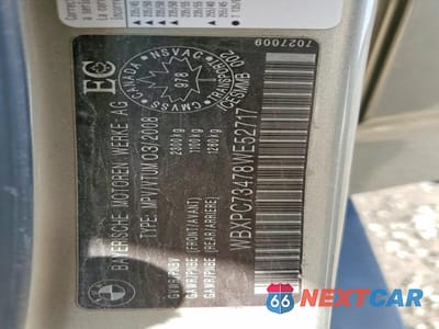 Zdjęcie 14 z 14 samochodu: 2008 BMW X3 3.0I VIN:WBXPC73478WE52717 - miniatura