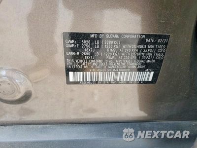 Zdjęcie 13 z 13 samochodu: 2021 SUBARU OUTBACK VIN:4S4BTGNDXM3188899 - miniatura