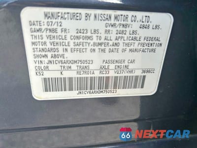 Zdjęcie 10 z 14 samochodu: 2013 INFINITI G37 SEDAN X VIN:JN1CV6ARXDM750523 - miniatura