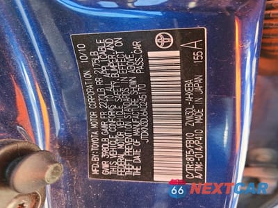 Zdjęcie 12 z 12 samochodu: 2010 TOYOTA PRIUS II VIN:JTDKN3DU6A0245170 - miniatura