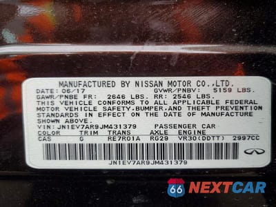Zdjęcie 12 z 12 samochodu: 2018 INFINITI Q50 3.0T LUXE VIN:JN1EV7AR9JM431379 - miniatura