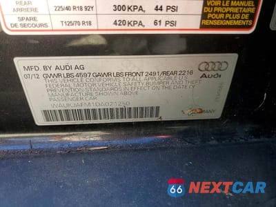 Zdjęcie 13 z 13 samochodu: 2013 AUDI A3 PREMIUM PLUS VIN:WAUKJAFM1DA021250 - miniatura