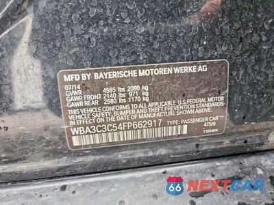 Zdjęcie 12 z 12 samochodu: 2015 BMW 320 I XDRIVE VIN:WBA3C3C54FP662917 - miniatura