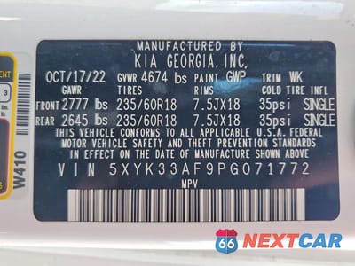 Zdjęcie 13 z 13 samochodu: 2023 KIA SPORTAGE EX VIN:5XYK33AF9PG071772 - miniatura