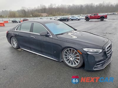 Czwarte zdjęcie samochodu z boku: 2022 MERCEDES-BENZ S 580 4MATIC VIN:W1K6G7GB8NA126331 - miniatura