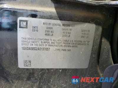 Zdjęcie 12 z 12 samochodu: 2010 CADILLAC CTS VIN:1G6DA5EG2A0137057 - miniatura
