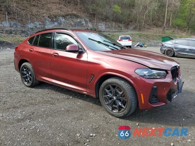 Czwarte zdjęcie samochodu z boku: 2023 BMW X4 XDRIVE30I VIN:5UX33DT06P9R31386 - miniatura