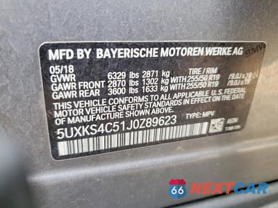 Zdjęcie 14 z 14 samochodu: 2018 BMW X5 XDRIVE35D VIN:5UXKS4C51J0Z89623 - miniatura