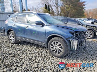 Czwarte zdjęcie samochodu z boku: 2014 NISSAN ROGUE S VIN:5N1AT2MVXEC819189 - miniatura