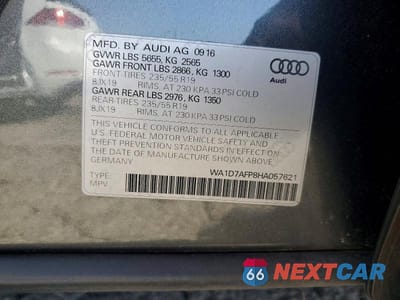 Zdjęcie 13 z 13 samochodu: 2017 AUDI Q5 PREMIUM PLUS S-LINE VIN:WA1D7AFP8HA057621 - miniatura