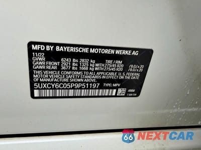 Zdjęcie 10 z 14 samochodu: 2023 BMW X6 XDRIVE40I VIN:5UXCY6C05P9P51197 - miniatura