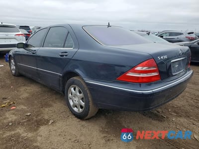 Drugie zdjęcie samochodu z przodu: 2001 MERCEDES-BENZ S 430 VIN:WDBNG70J61A145539 - miniatura