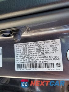 Zdjęcie 13 z 13 samochodu: 2021 HONDA CR-V EX VIN:2HKRW2H57MH657064 - miniatura