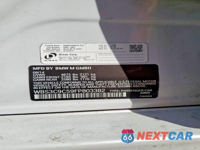 Zdjęcie 12 z 12 samochodu: 2015 BMW M3 VIN:WBS3C9C59FP803382 - miniatura