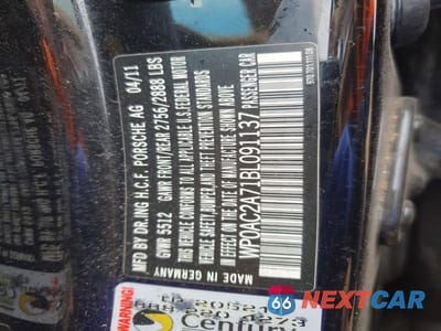 Zdjęcie 12 z 12 samochodu: 2011 PORSCHE PANAMERA TURBO VIN:WP0AC2A71BL091137 - miniatura