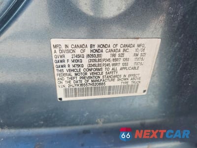 Zdjęcie 12 z 12 samochodu: 2007 HONDA RIDGELINE VIN:2HJYK16557H520685 - miniatura