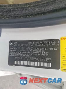 Zdjęcie 12 z 12 samochodu: 2008 BMW 535 I VIN:WBANW13598CZ73192 - miniatura