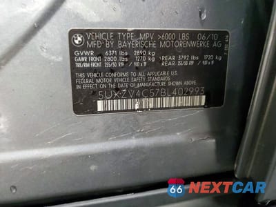Zdjęcie 13 z 13 samochodu: 2011 BMW X5 XDRIVE35I VIN:5UXZV4C57BL402993 - miniatura