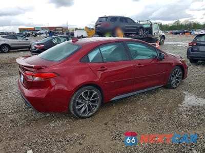 Trzecie zdjęcie samochodu z tyłu: 2022 TOYOTA COROLLA SE VIN:5YFP4MCE7NP101406 - miniatura