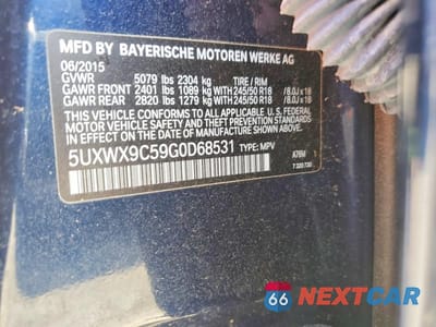 Zdjęcie 13 z 13 samochodu: 2016 BMW X3 XDRIVE28I VIN:5UXWX9C59G0D68531 - miniatura