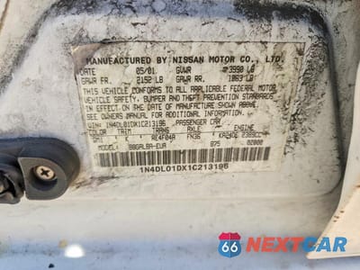 Zdjęcie 12 z 12 samochodu: 2001 NISSAN ALTIMA XE VIN:1N4DL01DX1C213196 - miniatura