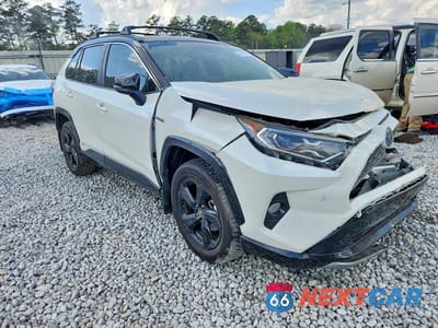 Czwarte zdjęcie samochodu z boku: 2019 TOYOTA RAV4 HYBRID XSE VIN:JTMEWRFV7KJ009822 - miniatura