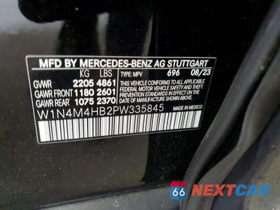 Zdjęcie 13 z 13 samochodu: 2023 MERCEDES-BENZ GLB 250 4MATIC VIN:W1N4M4HB2PW335845 - miniatura